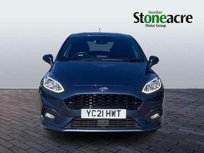 Begagnad Ford Fiesta ST-Line 95 HK (69 kW) 2021 Blå Halvkombi