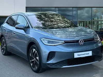 Used VW ID.4 Pro Performance 150 kW (204 HP) 2023 Ameleva blue metallic flat black SUV