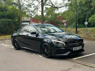 Used Mercedes CLA180 AMG line 2018 Black Coupe