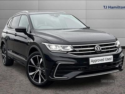 Black Used 2025 VW Tiguan Allspace R-line SUV | £38,495 (Expensive)