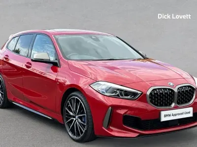 Used BMW M135 Shadowline 302 HP (222 kW) 2024 Red Hatchback