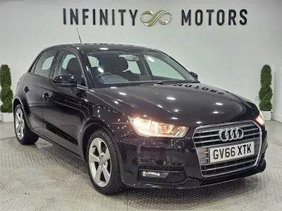 Begagnad Audi A1 Sportback Sport 125 HK (91 kW) 2017 Svart Halvkombi