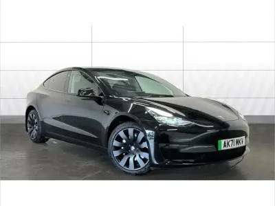 Used Tesla Model 3 Long Range AWD 366 kW (498 HP) 2021 Black Sedan
