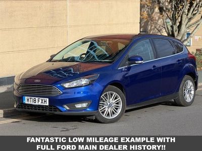Blue Used 2018 Ford Focus Zetec Hatchback | £7,995 (Fair price)