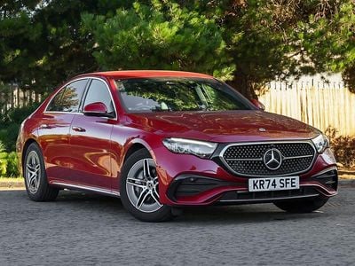 Red Used 2024 Mercedes E200 AMG line Sedan | £41,998