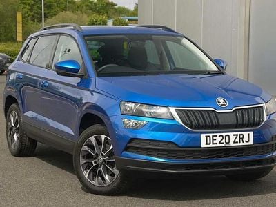 Used Skoda Karoq SE 116 HP (85 kW) 2020 Race blue SUV