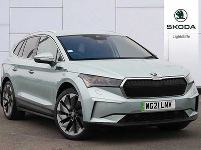 Used Skoda Enyaq iV Suite 150 kW (204 HP) 2021 Arctic silver metallic SUV