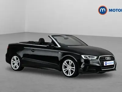 Used Audi A3 Cabriolet S-Line 150 HP (110 kW) 2018 Black Cabriolet