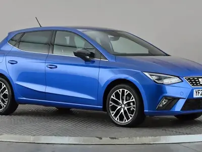 Used Seat Ibiza XCELLENCE Lux 110 HP (80 kW) 2023 Blue Hatchback