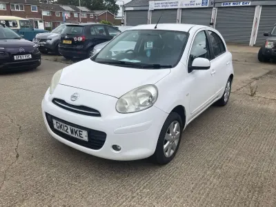 Used Nissan Micra Acenta 98 HP (72 kW) 2012 White Hatchback