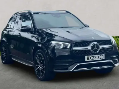 Begagnad Mercedes GLE400 AMG line 2023 Svart