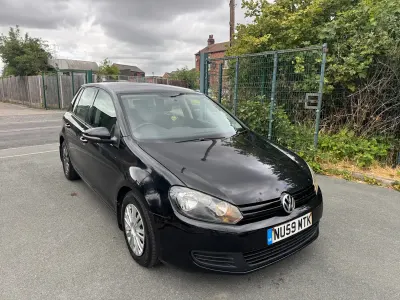Used VW Golf VI S 105 HP (77 kW) 2009 Black Hatchback
