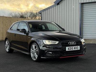 Used Audi A3 S-Line 110 HP (80 kW) 2015 Black Hatchback