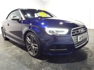 Used Audi S3 Cabriolet Comfort 310 HP (228 kW) 2018 Blue Cabriolet