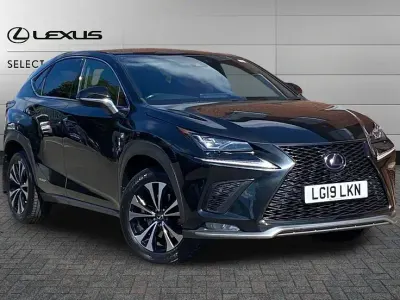 Used Lexus NX300h Sport Line 194 HP (142 kW) 2019 Graphite black SUV