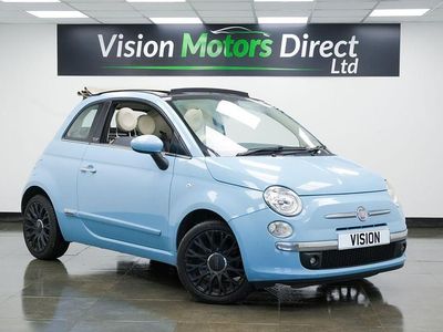 Blue Used 2012 Fiat 500 Lounge Cabriolet | £3,240 (Good price)