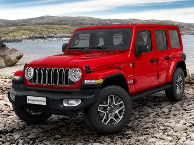 New Jeep Wrangler Sahara 272 HP (200 kW) 2026 Firecracker red SUV