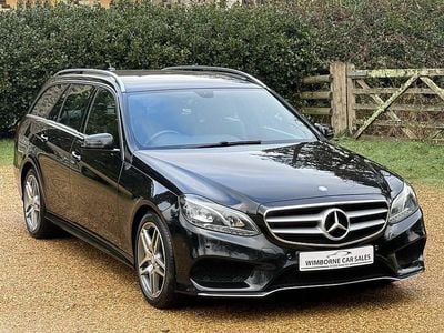 Used Mercedes E250 AMG line 204 HP (150 kW) 2015 Black Estate