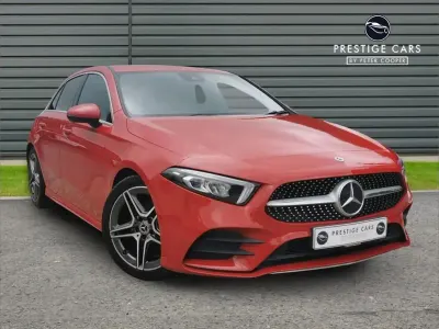 Used Mercedes A200 AMG line 163 HP (119 kW) 2020 Red Hatchback
