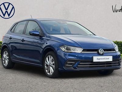 Used VW Polo Style 95 HP (69 kW) 2022 Blue Hatchback