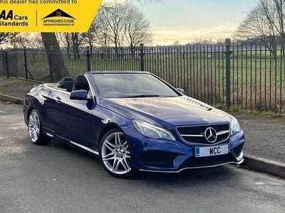 Blue Used 2016 Mercedes E220 AMG line Cabriolet | £12,495 (Good price)