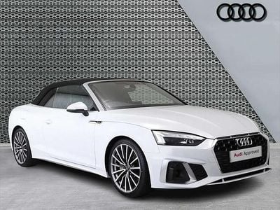 Used Audi A5 Cabriolet S-Line 200 HP (147 kW) 2022 White Cabriolet