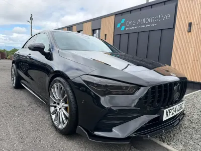 Used Mercedes CLA220 AMG Line Premium Plus 190 HP (139 kW) 2024 Black Coupe