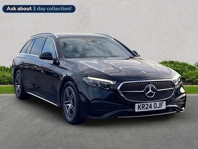 Black Used 2024 Mercedes E220 AMG line Estate | £39,997 (A bit pricey)