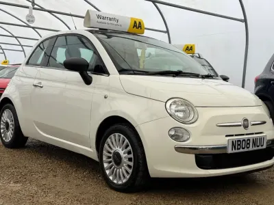 Usado Fiat 500 Lounge 69 HP (50 kW) 2008 Branco Citadino