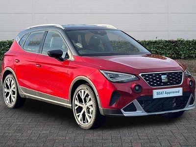 Used Seat Arona Xperience Lux 113 HP (83 kW) 2025 Desire red with grey roof SUV