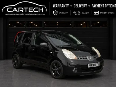 Used Nissan Note Tekna 103 HP (75 kW) 2008 Black Hatchback