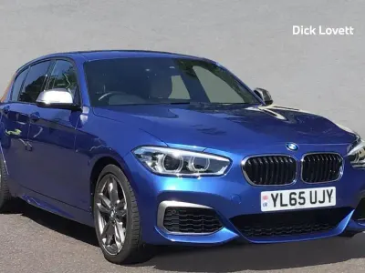 Used BMW M135 Comfort Edition 322 HP (236 kW) 2016 Blue Hatchback