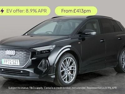 Black Used 2022 Audi Q4 e-tron S-Line SUV | £28,164 (Good price)