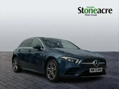 Used Mercedes A250 Executive 214 HP (157 kW) 2020 Blue Hatchback