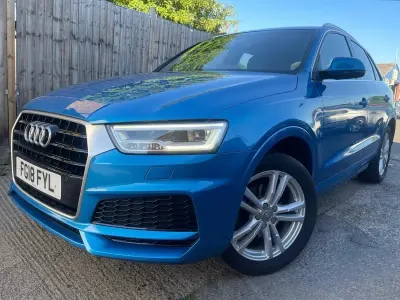 Used Audi Q3 S-Line 150 HP (110 kW) 2018 Blue SUV