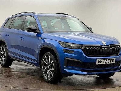 Race blue metallic Used 2022 Skoda Kodiaq SportLine SUV | £30,266 (Fair price)