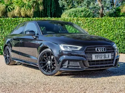 Used Audi A3 Black Edition 150 HP (110 kW) 2017 Black Sedan