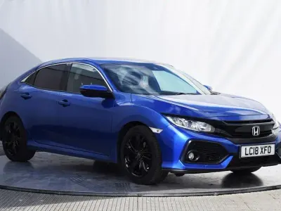 Used Honda Civic SR 129 HP (94 kW) 2018 Blue Hatchback