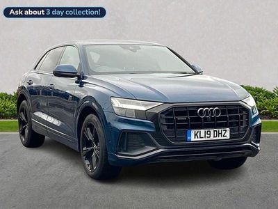 Used Audi Q8 S-Line 286 HP (210 kW) 2019 Blue SUV