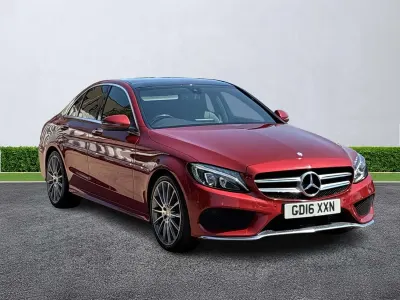 Used Mercedes C200 AMG Line Premium 2016 Red Sedan
