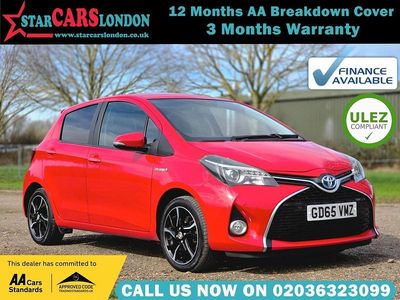 Used Toyota Yaris Hybrid Design 2015 Red Hatchback