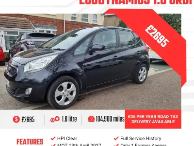 Used Kia Venga 2014 Black Hatchback