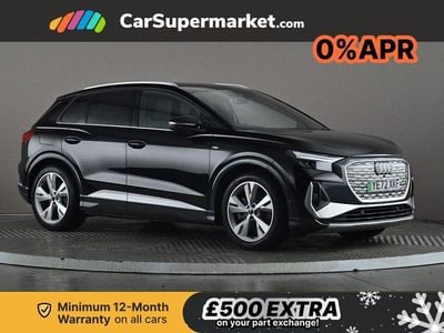 Black Used 2022 Audi Q4 e-tron S-Line SUV | £34,197