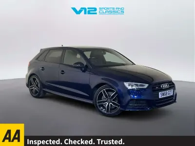 Used Audi S3 Sportback Black Edition 300 HP (220 kW) 2019 Blue Hatchback