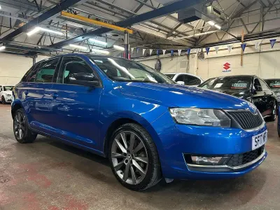Used Skoda Rapid Sport 2017 Blue Hatchback