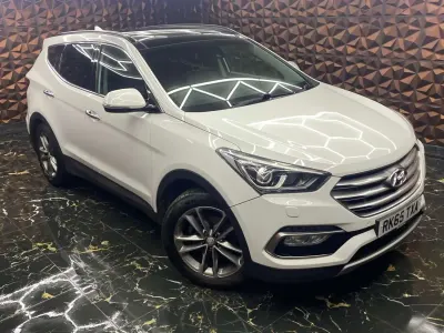 Begagnad Hyundai Santa Fe Premium SE 2015 Vit SUV