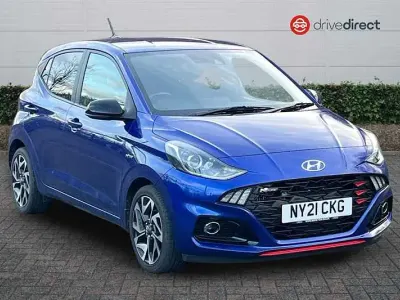Usado Hyundai i10 N Line 100 HP (73 kW) 2021 Azul Citadino