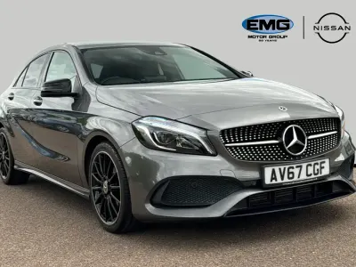 Used Mercedes A200 AMG Line Premium 156 HP (114 kW) 2017 Grey Hatchback