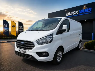 Used Ford Transit Custom Limited 130 HP (95 kW) 2021 White Van