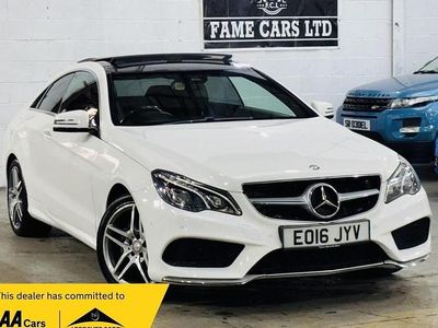 Used Mercedes E220 AMG Line Premium 177 HP (130 kW) 2016 White Coupe